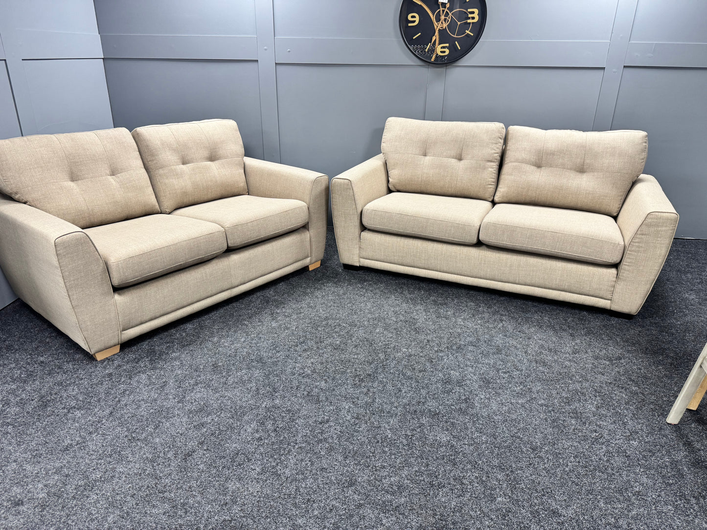 Oatmeal 3&2 Seater Sofa Set