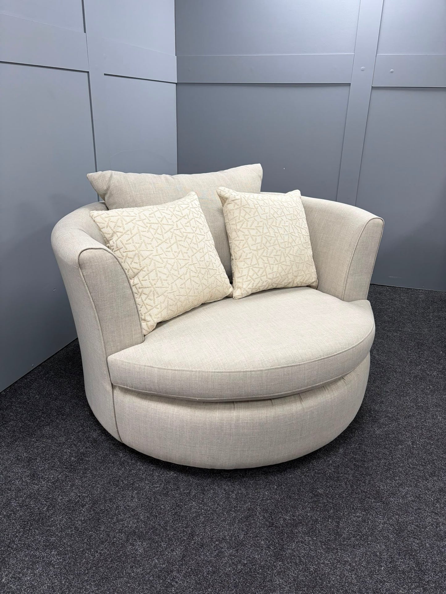 Latte 3 Seater & Swivel Chair Set