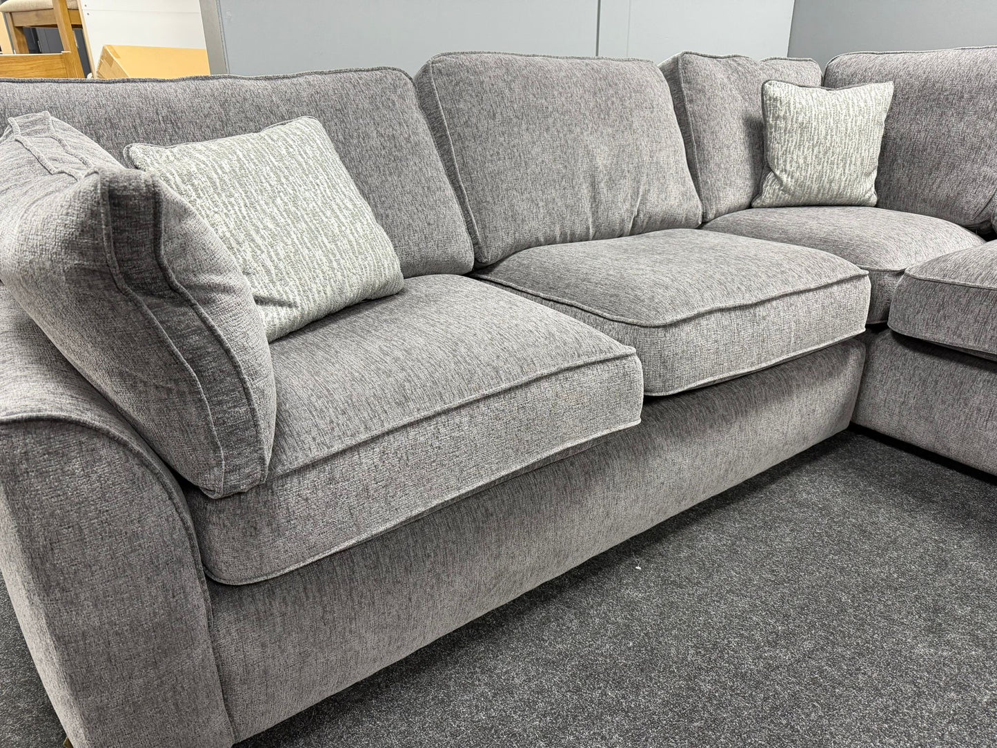 Lorna Corner Sofa - Grey - EX DISPLAY