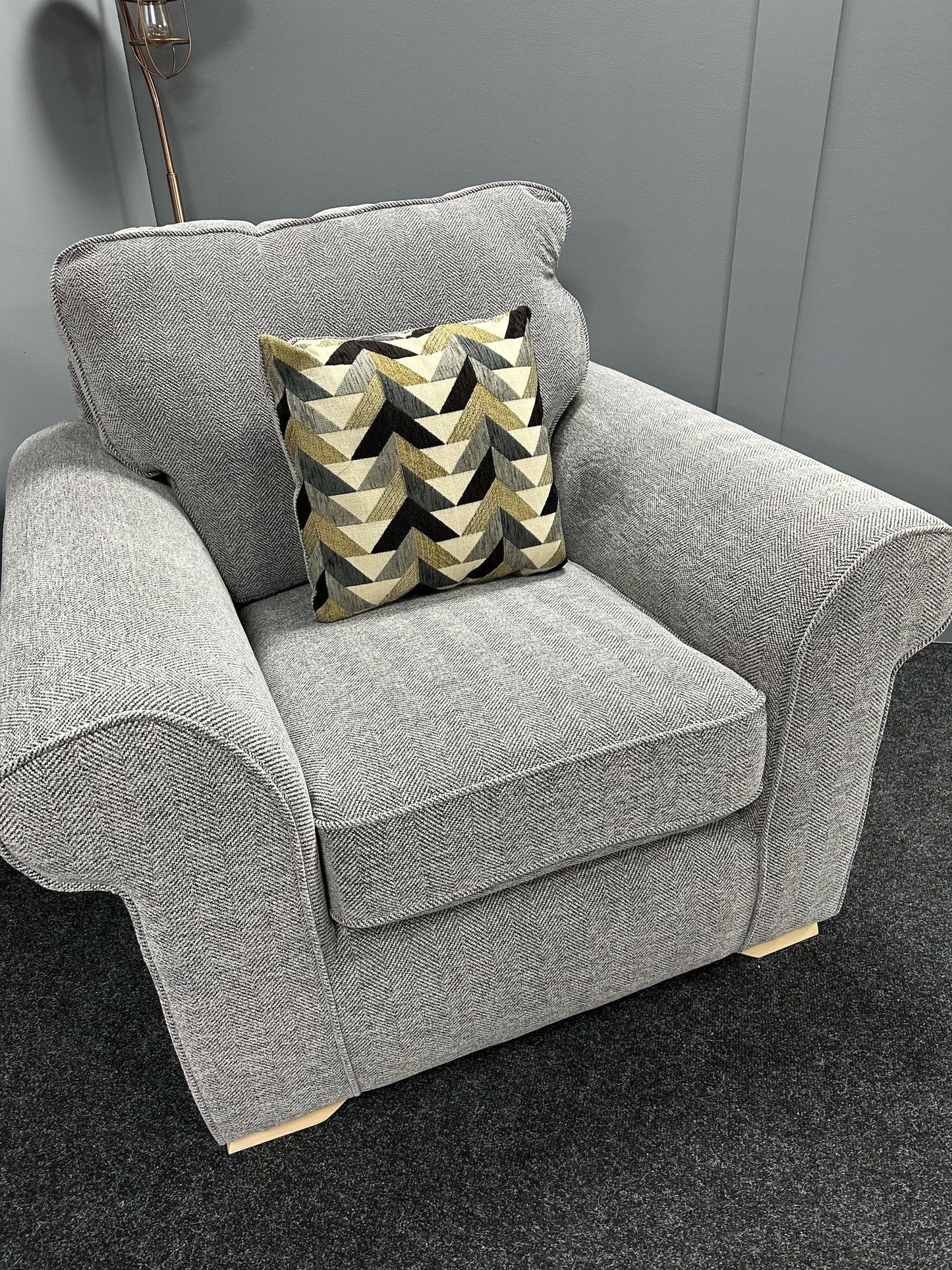 Silver Arm Chair (Clearance)