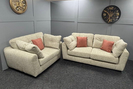 Beige Large 2 Seater & Love Chair