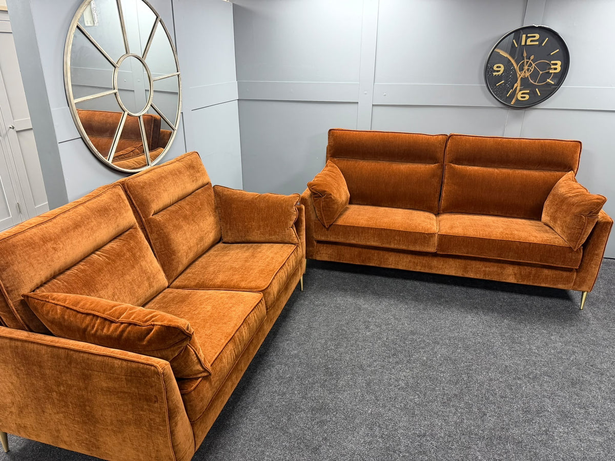 Rust Grand Sofa & Large Sofa Set