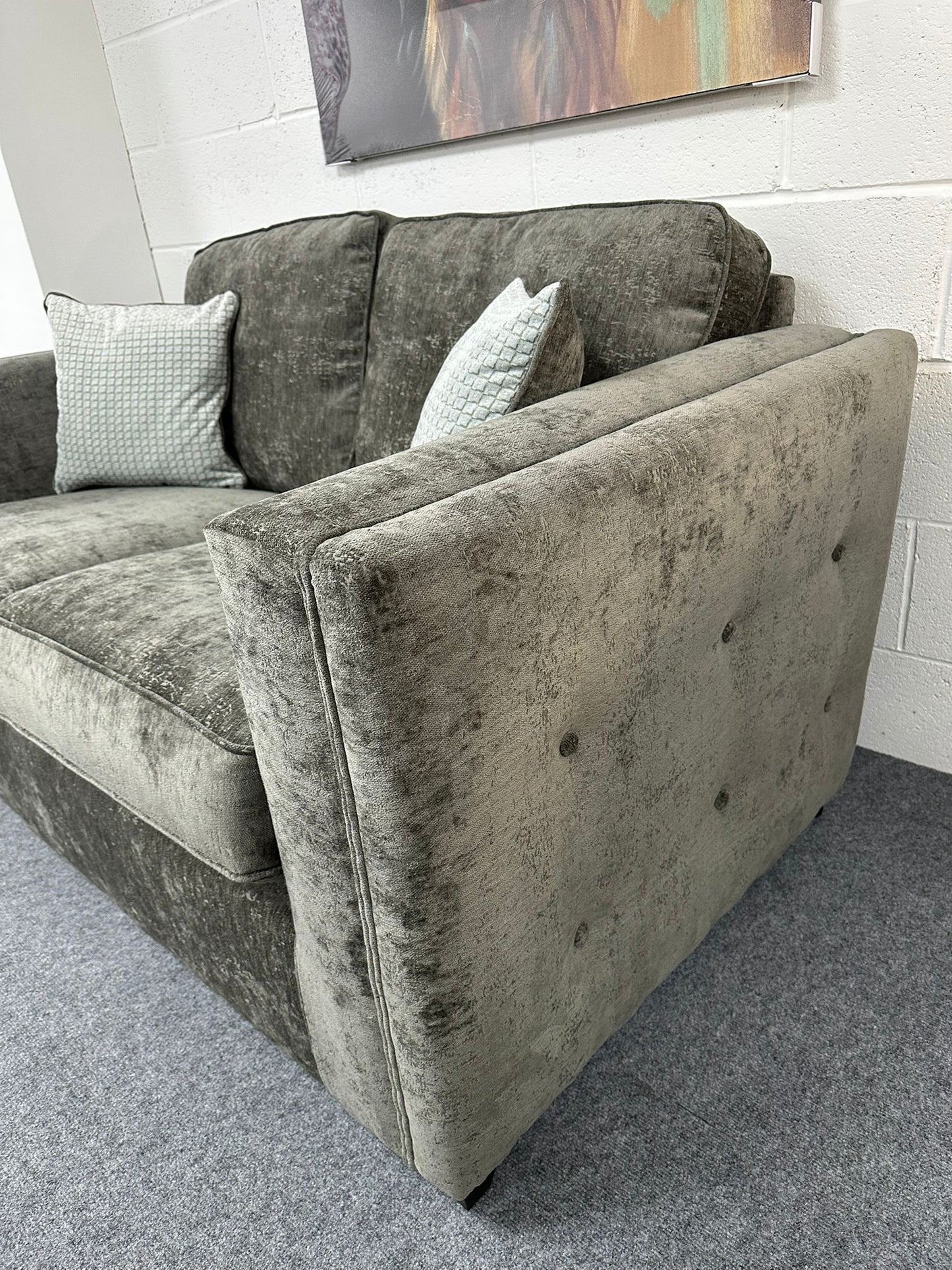 Grey 2 Seater Sofa (Ex Display)