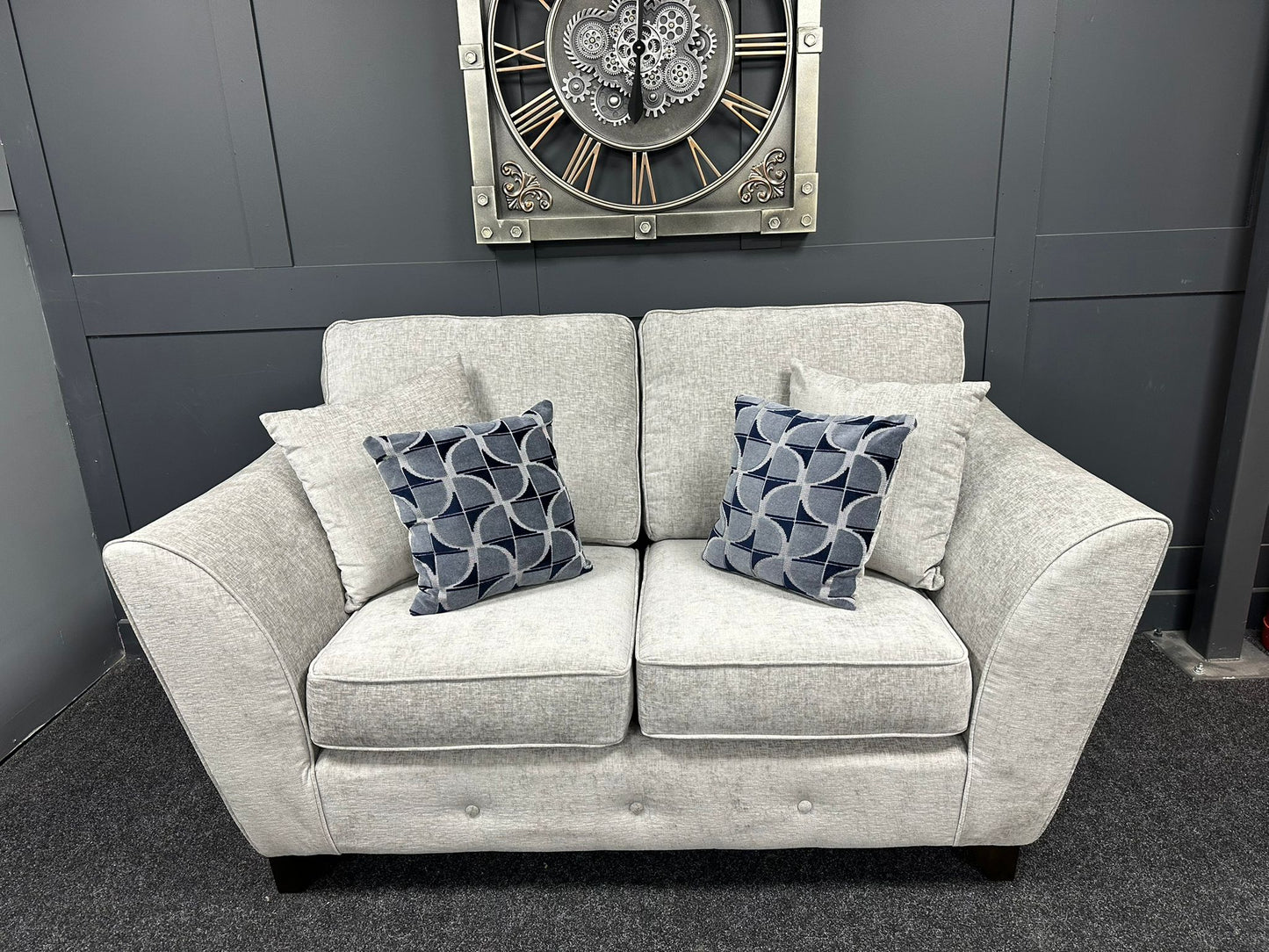 Cosmos Silver 3 & 2 Seater Sofa Set