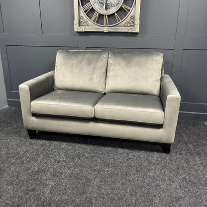Plush Grey Bailey 2 Seater Sofa