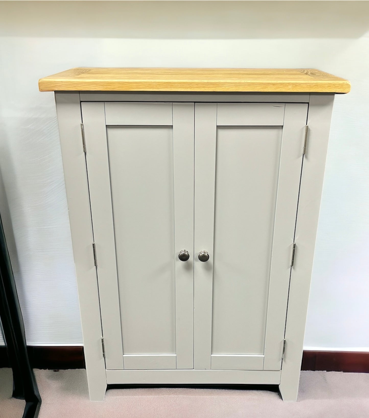 Grey Shoe Hallway Cabinet