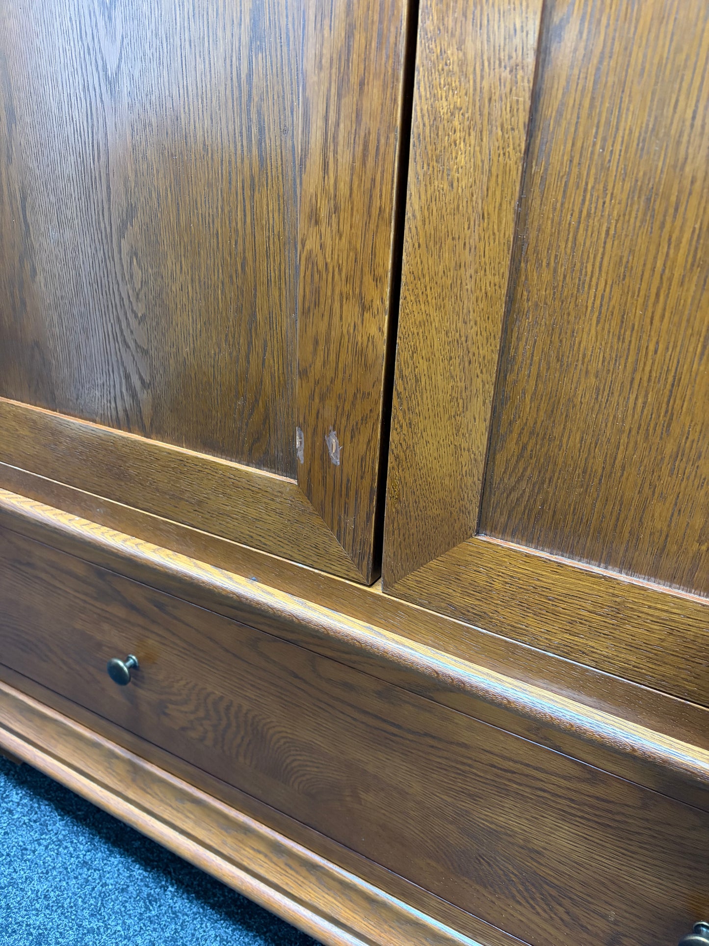 Dark Oak Double Wardrobe