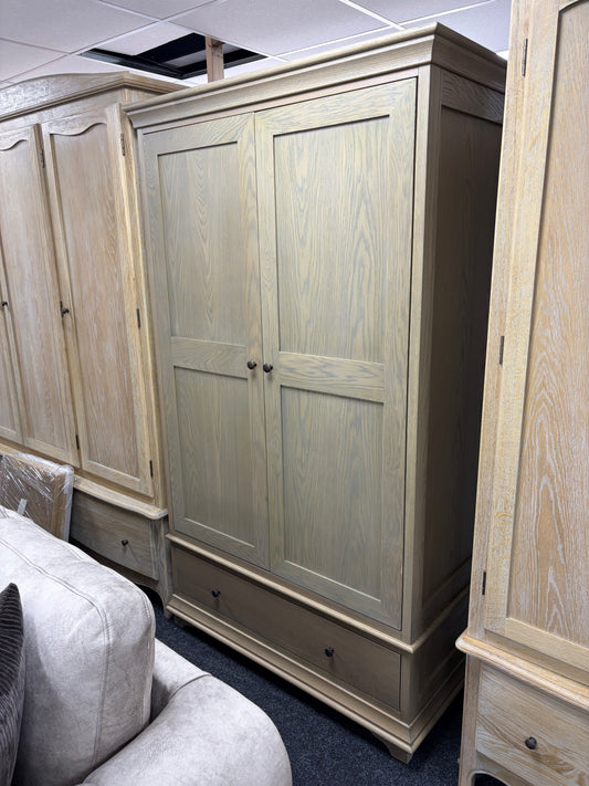 Smoked Oak Double Wardrobe