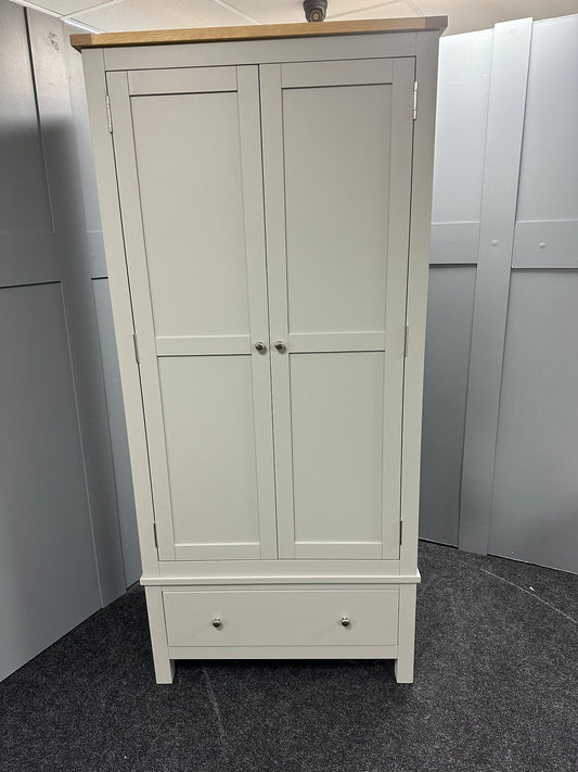 Grey 2 Door Wardrobe