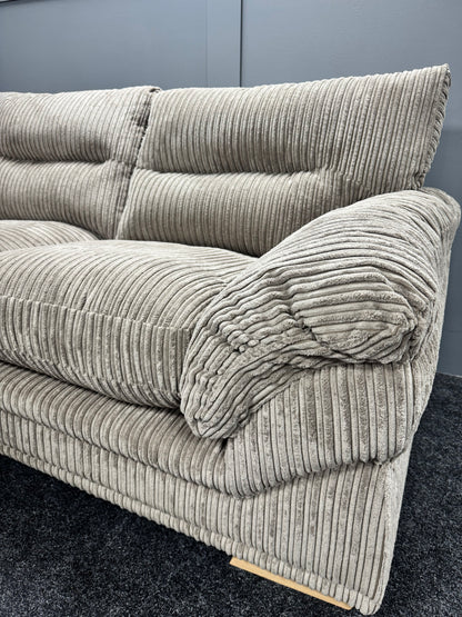 Mink Corded RHF 2 On 1 Corner Sofa