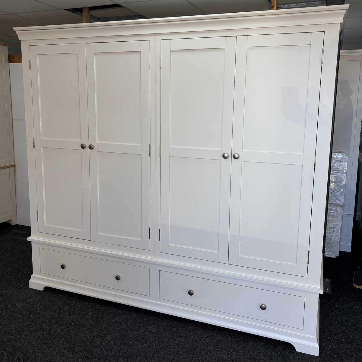 White Quad Wardrobe