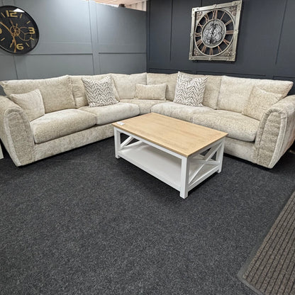 Mink 2 on 2 Corner Sofa