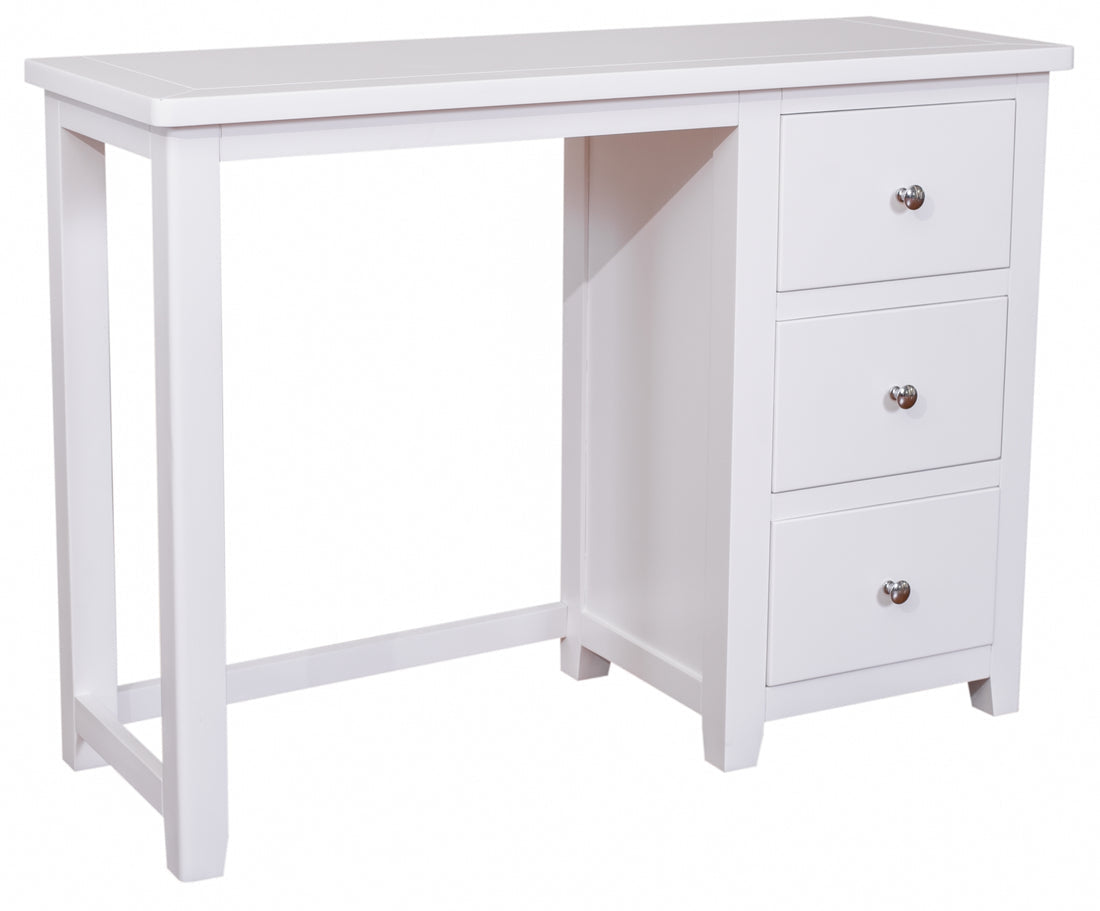 White 3 Drawer Dressing Table