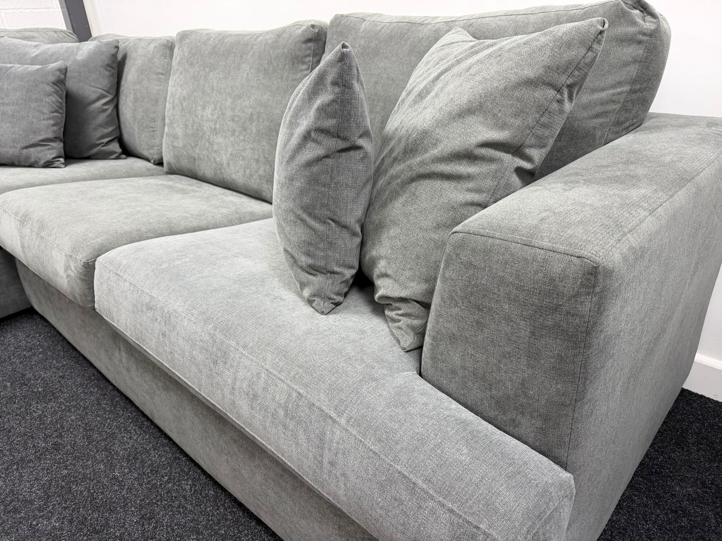 Stratus Grey Corner Sofa - EX DISPLAY