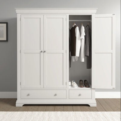 Bordeaux Triple 3 Door Wardrobe