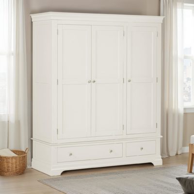 Bordeaux Triple 3 Door Wardrobe