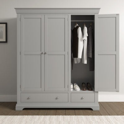 Bordeaux Triple 3 Door Wardrobe