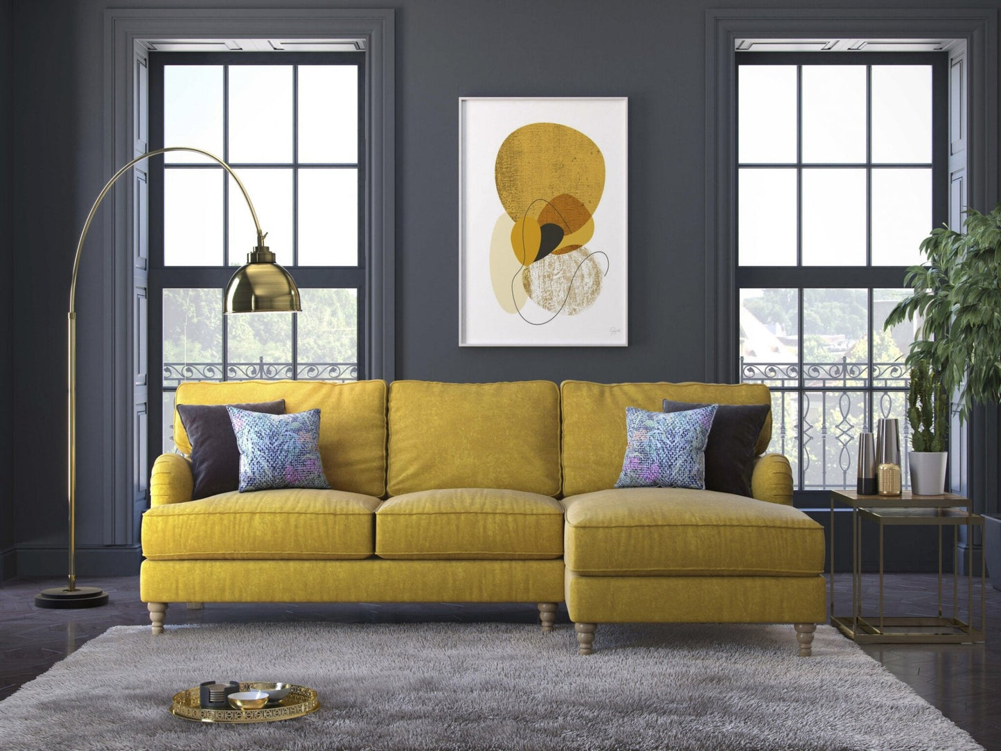 Beatrix Chaise Corner Sofa RHF For The Home Interiors