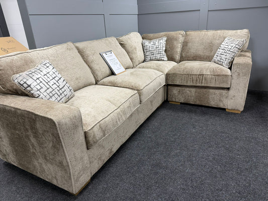 Chicago Mink Corner Sofa - EX DISPLAY