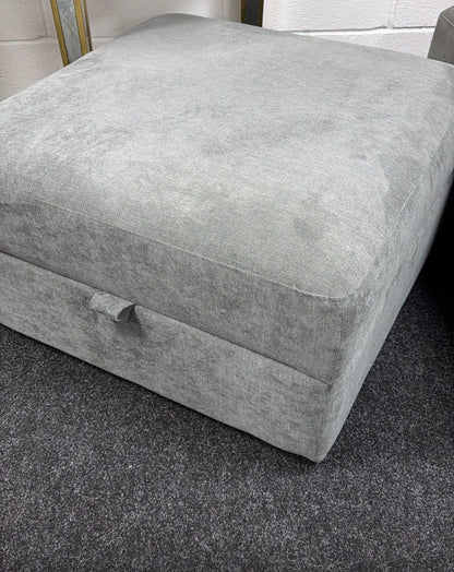 Graphite Stratus Storage Footstool (Ex Display)