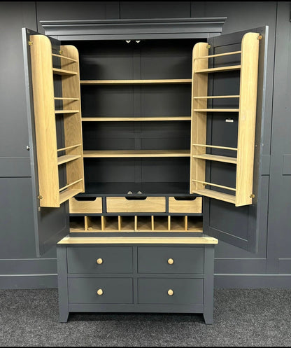 Charcoal Double Larder For The Home Interiors