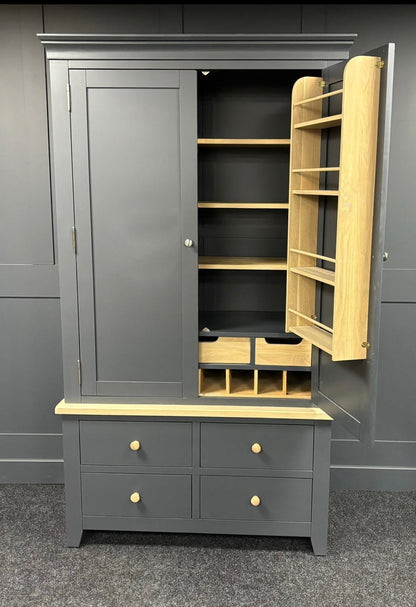 Charcoal Double Larder For The Home Interiors