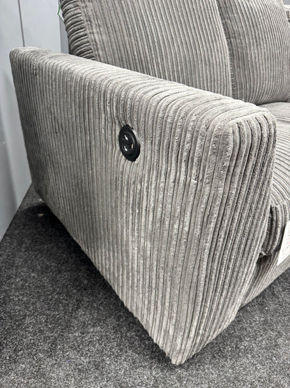 Grey RHF Corded Recliner Chaise
