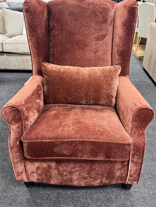 Burgundy/Wine Accent Chair