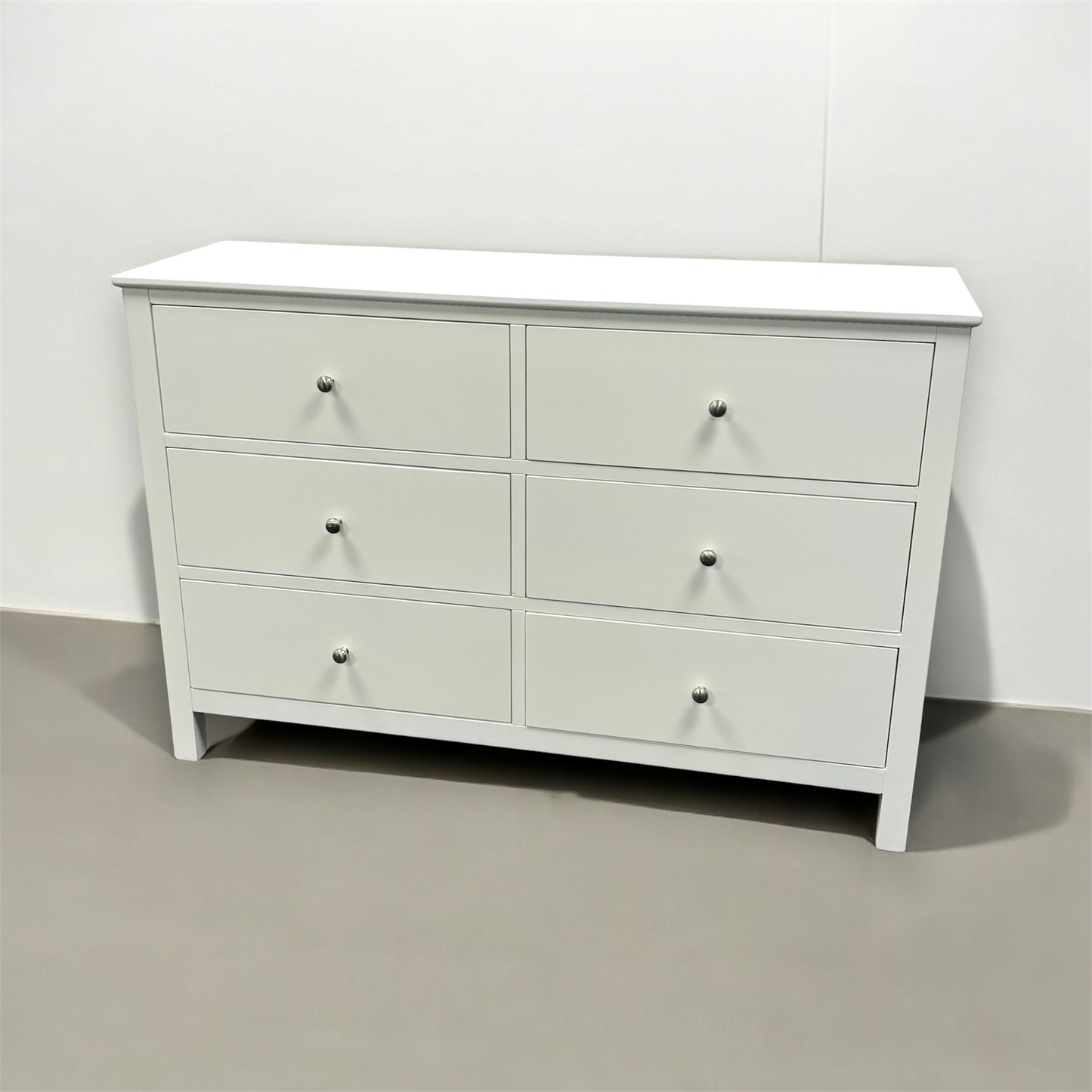 White 6 Drawer Chest