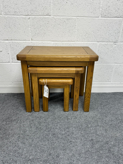 Oak Nest Of 3 Tables