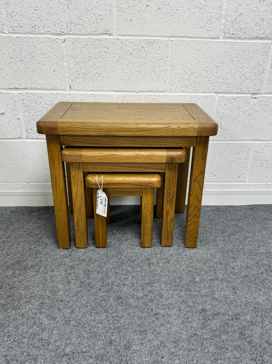 Oak Nest Of 3 Tables