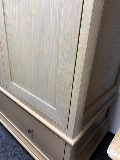 Smoked Oak Double Wardrobe