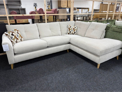 Linen RHF Chaise Corner Sofa