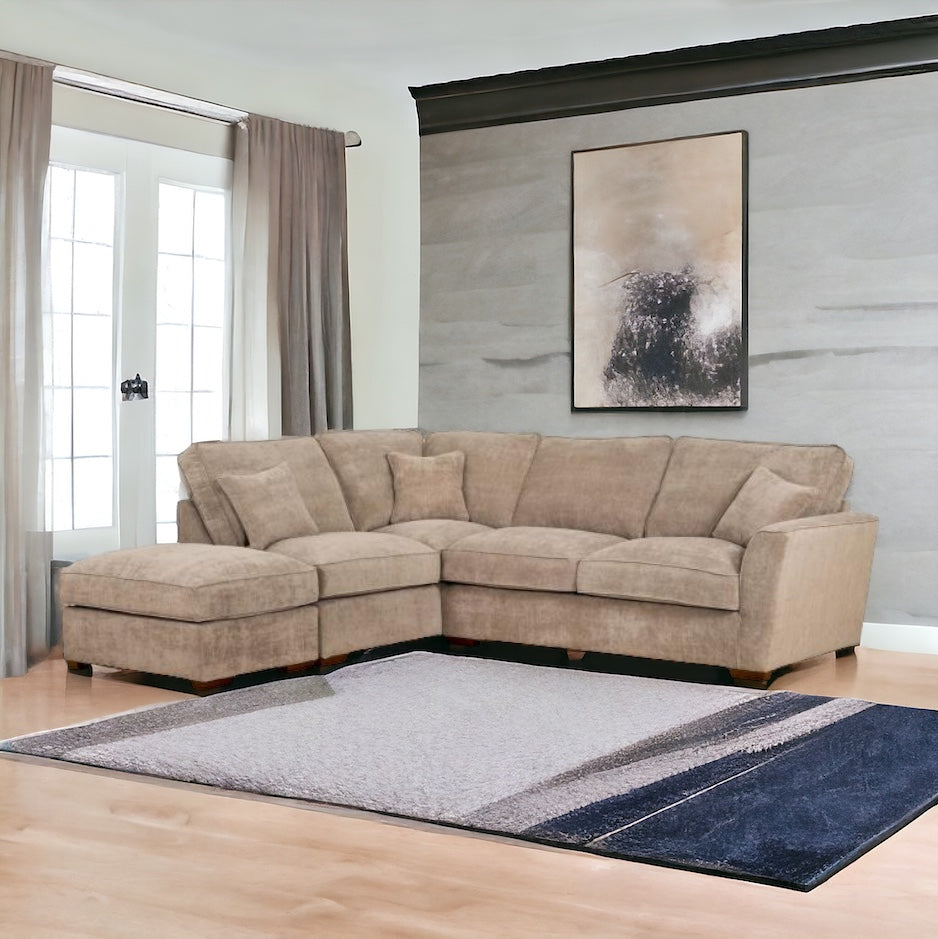 Fantasia 2 on 1 Chaise Corner Sofa (Inc Stool)