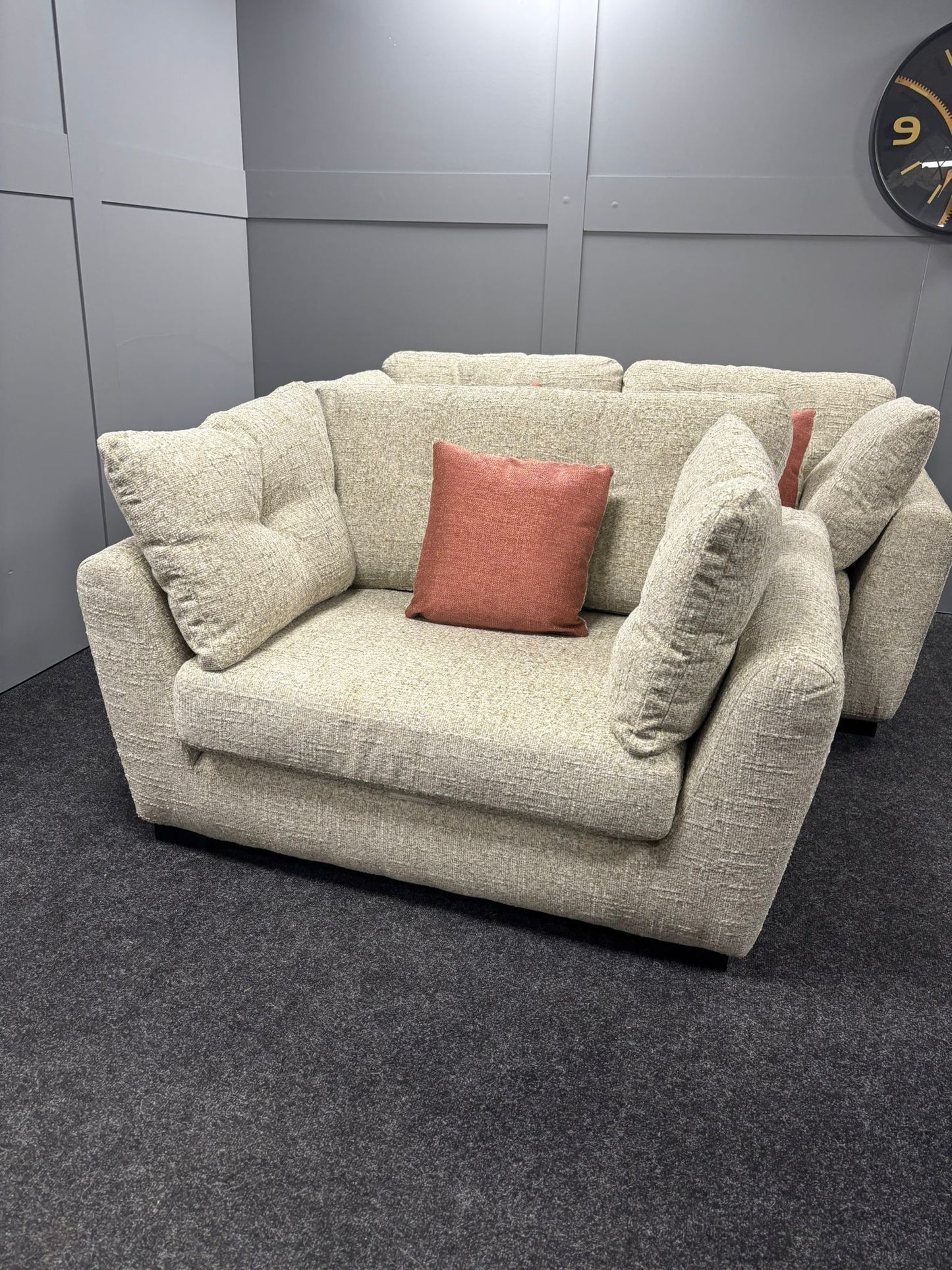 Beige Large 2 Seater & Love Chair