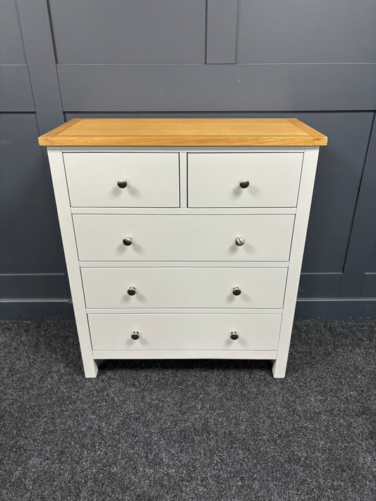 Grey 2 Over 3 Chest of Drawers