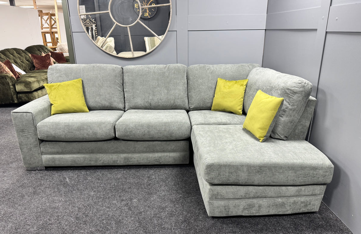 Mia Grey RHF Chaise Corner Sofa