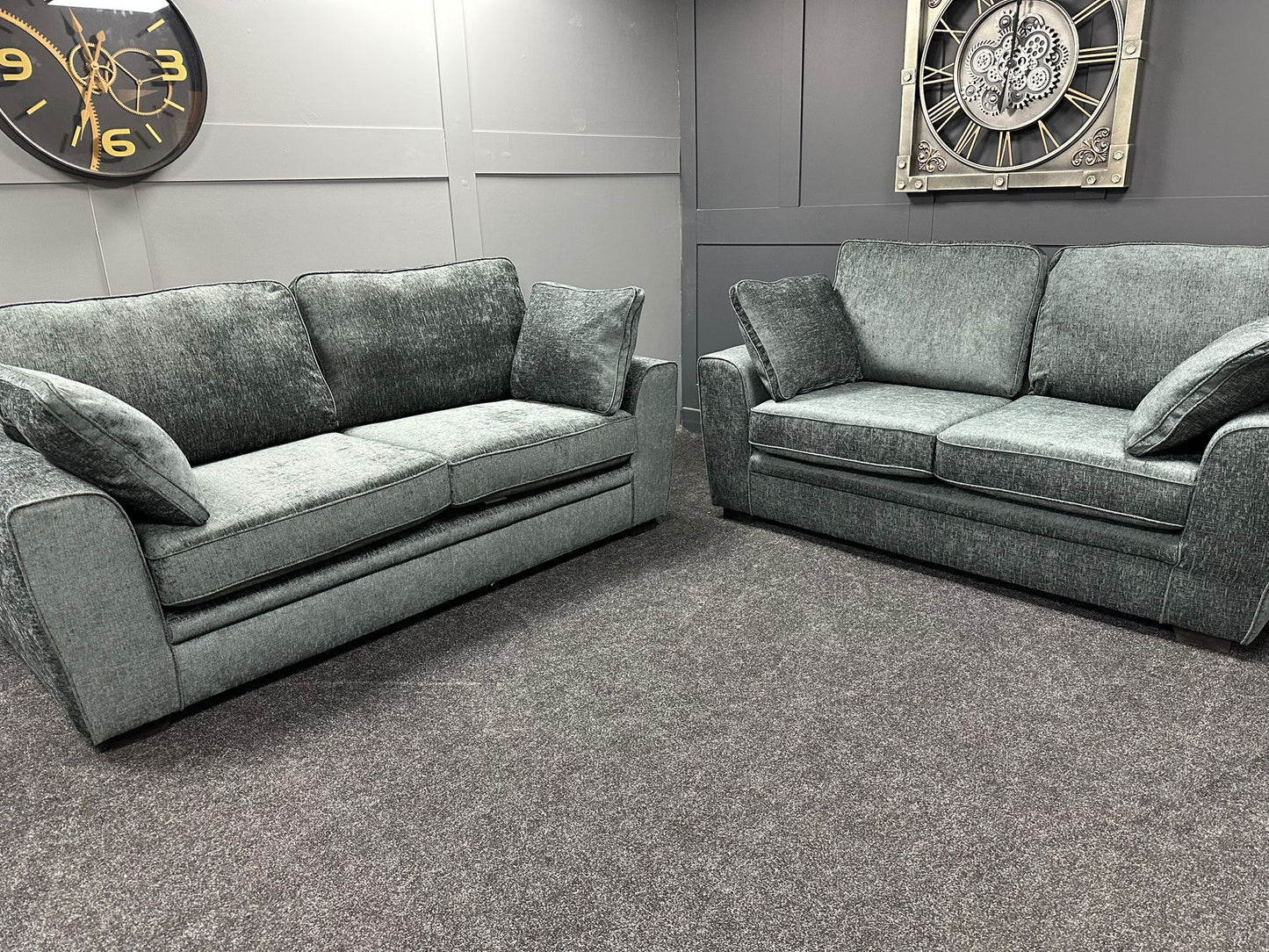 Charcoal 3 & 2 Seater Sofa Set