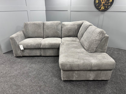 Grey RHF Corded Recliner Chaise