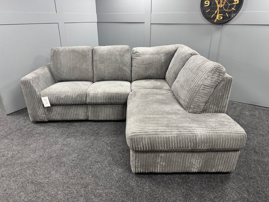 Grey RHF Corded Recliner Chaise