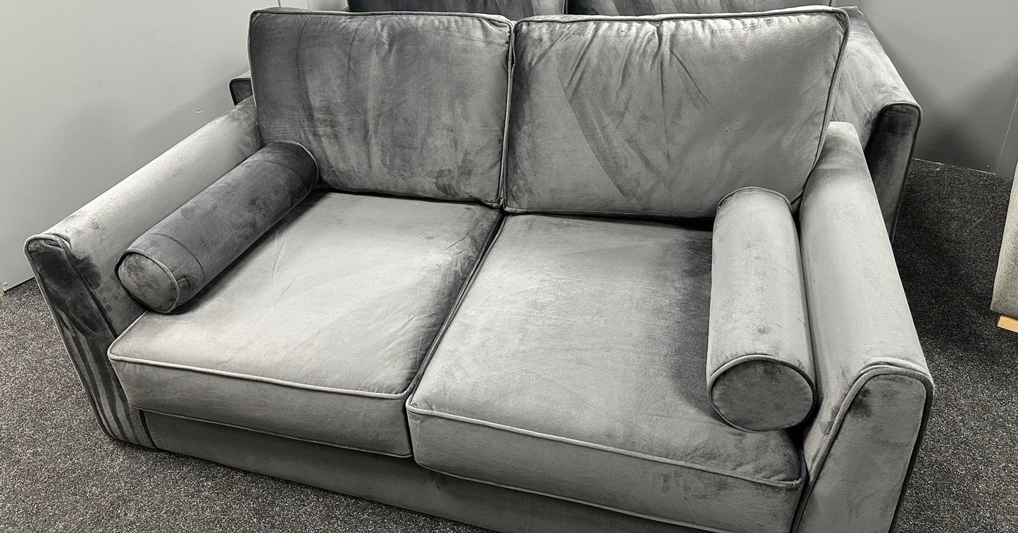Plush Dark Grey 2 Seater Sofa