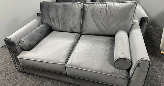Plush Dark Grey 2 Seater Sofa