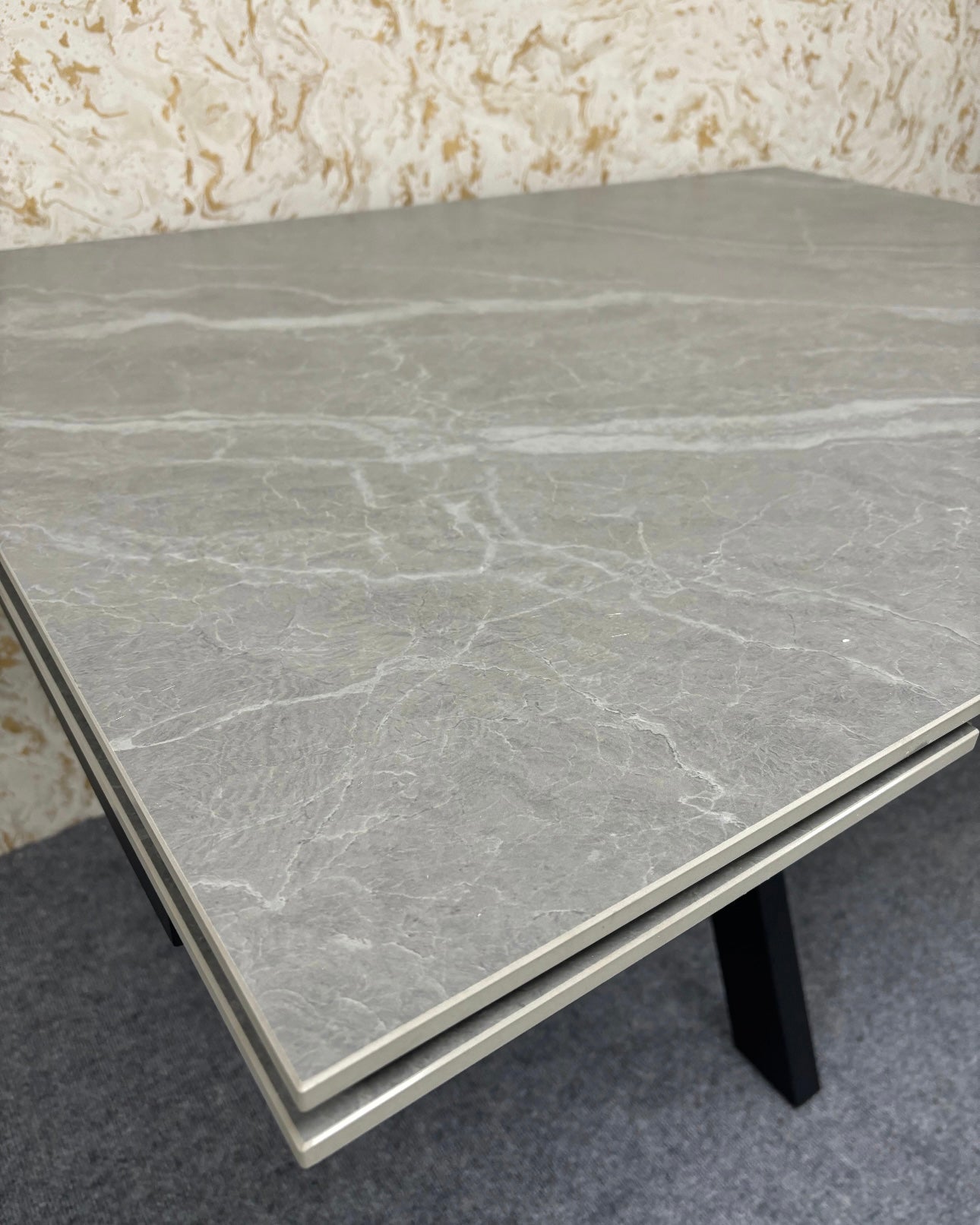 Ceramic Argento Grey 120/150/180cm EXT Matt Dining Table Ex Display