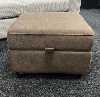 Mocha Storage Footstool