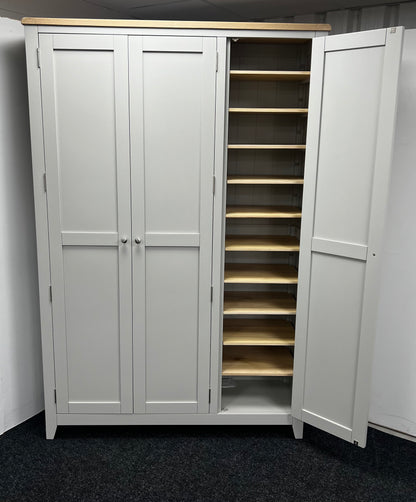 Dove Grey 3 Door Hallway Cupboard