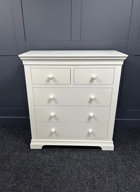Warm White 2 Over 3 Chest Of Drawers