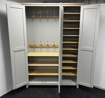 Dove Grey 3 Door Hallway Cupboard