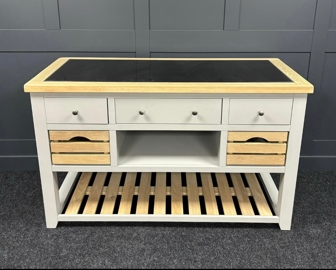 Dove Grey Kitchen Island