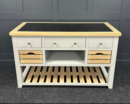 Dove Grey Kitchen Island