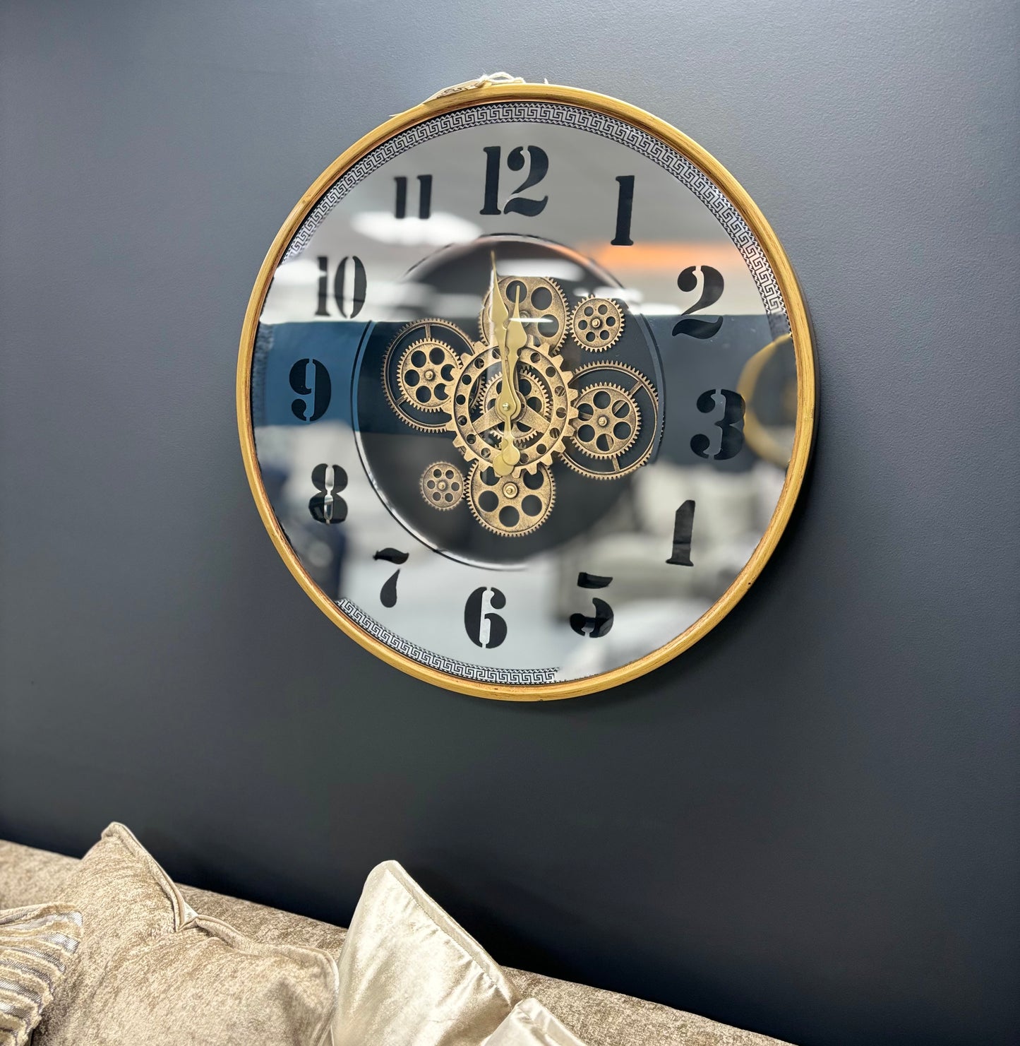 Gold Skeleton Clock